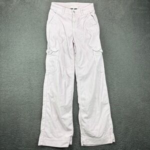 American Eagle Outfitters Womens Size 2 Long Super High Rise Wide Leg Cargo Pant